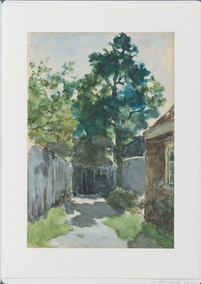 słoneczny dziedziniec autorstwa Johan Hendrik Weissenbruch