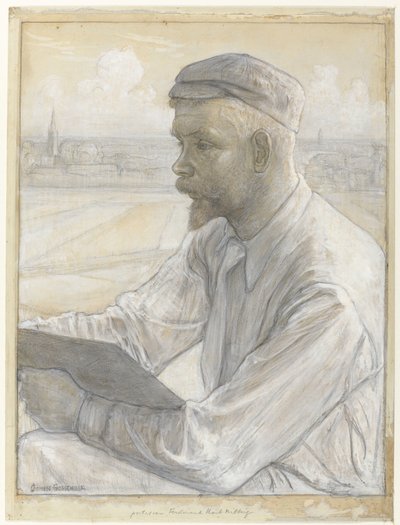 Portret malarza Ferdinanda Harta Nibbrig autorstwa Johan Henri Gustaaf Cohen Gosschalk