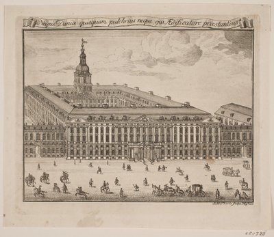 Zamek Christiansborg autorstwa Johan Herman Thiele