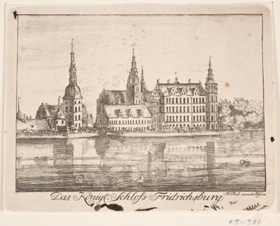 Zamek Frederiksborg autorstwa Johan Herman Thiele