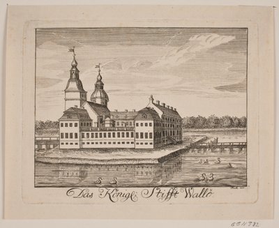 Zamek w Vallø autorstwa Johan Herman Thiele