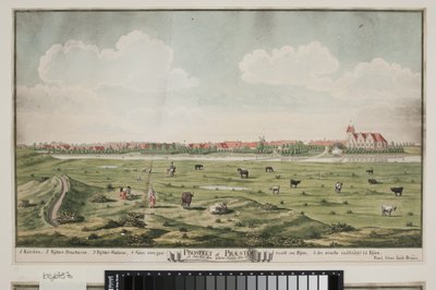 Perspektywa Præstø autorstwa Johan Jacob Bruun