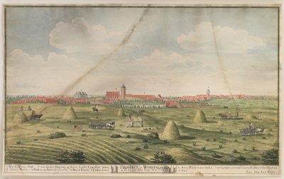 Perspektywa Vordingborg autorstwa Johan Jacob Bruun