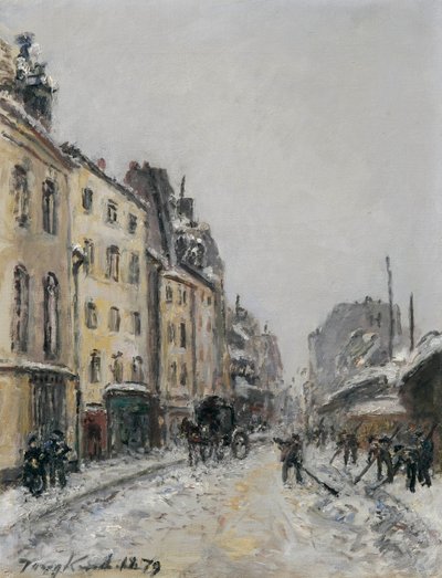 Rue du Faubourg-Saint-Jacques w Paryżu autorstwa Johan Jongkind