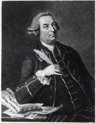 Portret Johna Christophera Smitha (1712-95), muzyka i autora Handel autorstwa Johan Joseph Zoffany