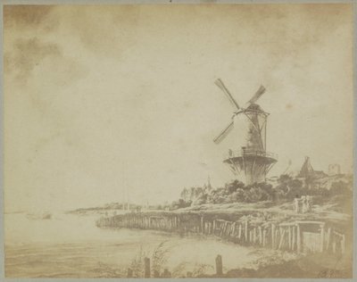 Reprodukcja fotograficzna obrazu „Wiatrak koło Wijk bij Duurstede” Jacoba Isaacksza. van Ruisdael Muzeum Amsterdamu. Jacoba van Ruisdaela. - Vue du Rhin. (tytuł na obiekcie) autorstwa Johan Marinus Schalekamp