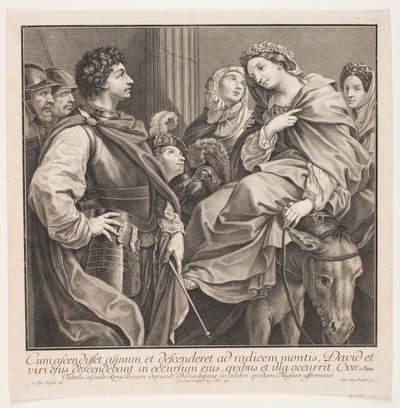 Dawid i Abigail autorstwa Johan Martin Preisler