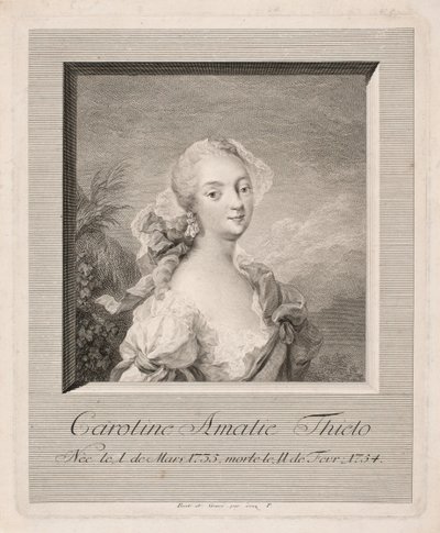 Aktorka Caroline Amalie Thielo autorstwa Johan Martin Preisler