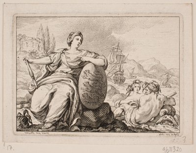 Winieta til P.H. Mallet: Historia Danii I, 1758 autorstwa Johan Martin Preisler