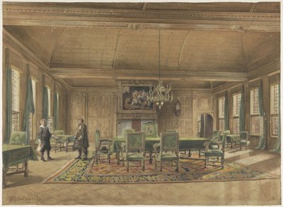 Rada Prowincjalna w Domu Prowincjalnym w Groningen autorstwa Johan Paul Constantinus Grolman