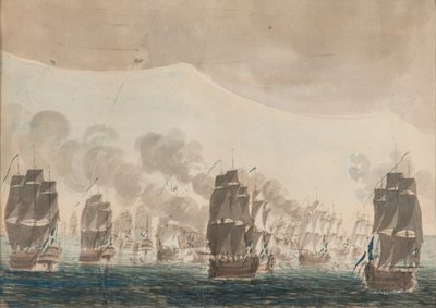 Bitwa morska pod Olandią 26 lipca 1789 r. autorstwa Johan Petter Cumelin