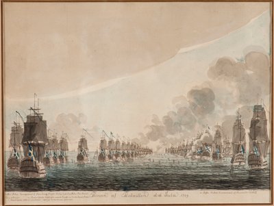 Bitwa morska pod Olandią 26 lipca 1789 r. autorstwa Johan Petter Cumelin