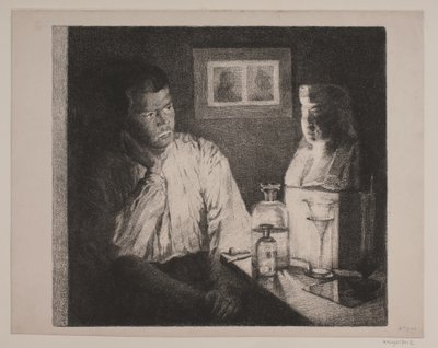 Mężczyzna patrzy na biust autorstwa Johan Rohde