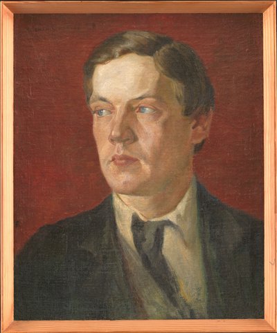 Portret szwedzkiego malarza Gustafa Wolmara autorstwa Johan Rohde