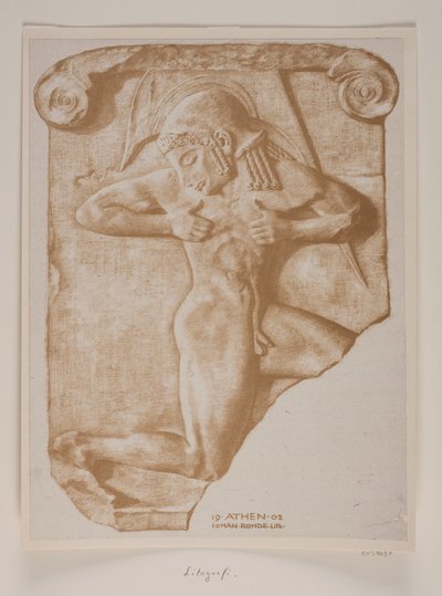 Rewolwerowiec. grecki relief autorstwa Johan Rohde