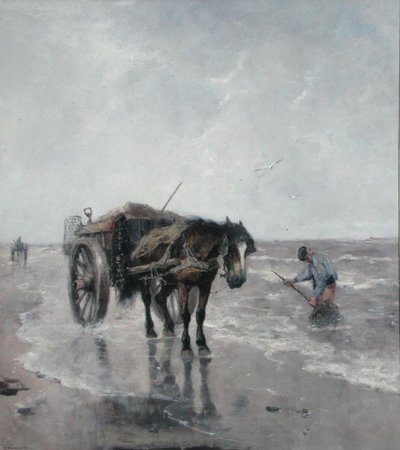 Morska bryza (olej na płótnie) autorstwa Johan Scherrewitz