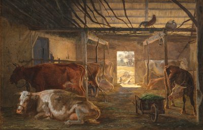 Obora na farmie w Vejby, Zelandia autorstwa Johan Thomas Lundbye