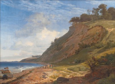 Wybrzeże duńskie. Widok z Kitnæs na fiord Roskilde. Zelandia autorstwa Johan Thomas Lundbye