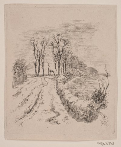 Allé przez Vallø autorstwa Johan Thomas Lundbye
