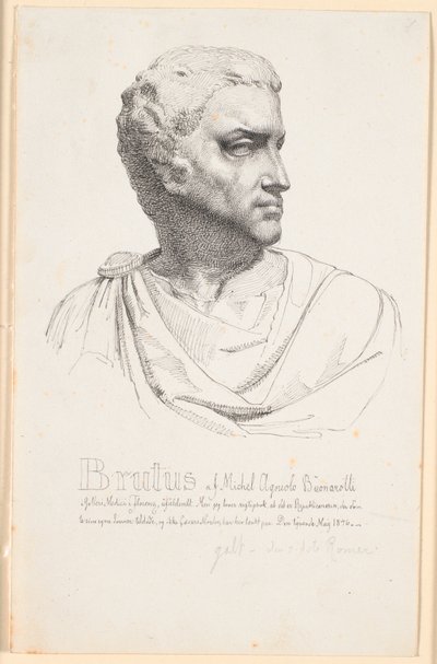 Brutushoved autorstwa Johan Thomas Lundbye