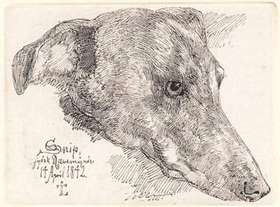 Hundehoved, Snip autorstwa Johan Thomas Lundbye