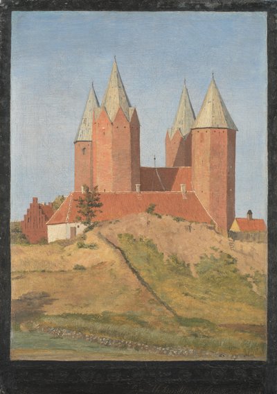 Kościół Kalundborg autorstwa Johan Thomas Lundbye
