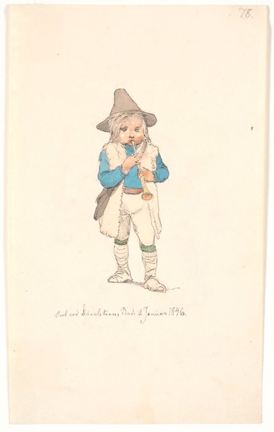 Lille "pifferaro" autorstwa Johan Thomas Lundbye