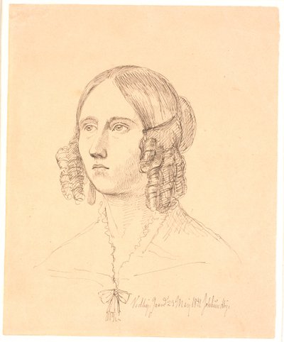 Louise Marie Neergaard autorstwa Johan Thomas Lundbye