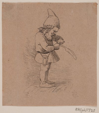 Elf wycina długopis autorstwa Johan Thomas Lundbye