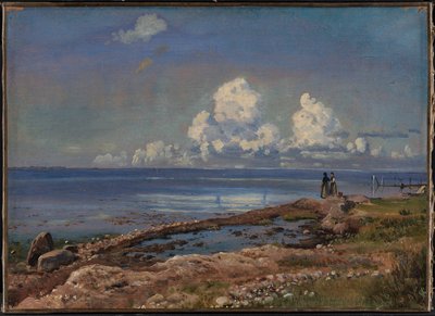 Plaża w Refsnæs na Zelandii autorstwa Johan Thomas Lundbye