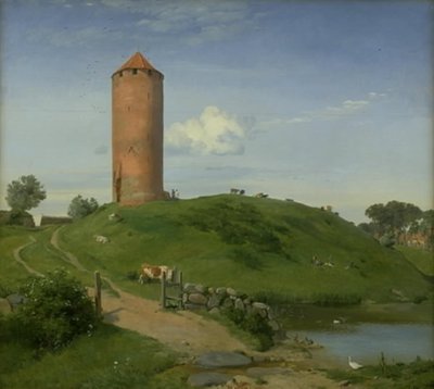 Gęsia Wieża w Vordingborg, Zelandia autorstwa Johan Thomas Lundbye