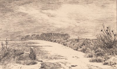Himlingøye, Zimowy krajobraz autorstwa Johan Thomas Lundbye