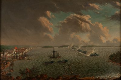 Bitwa pod Fredrikshamn w maju 1790, 1791. autorstwa Johan Tietrich Schoultz
