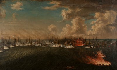 Bitwa pod Zatoką Wyborską 3 lipca 1790 r. 1791. autorstwa Johan Tietrich Schoultz