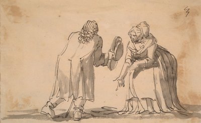 Pozdrowienie, karykatura autorstwa Johan Tobias Sergel