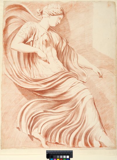 Akademiezeichnung. Relief aus dem Vatikanischen Belvedere-Hof autorstwa Johan Tobias Sergel