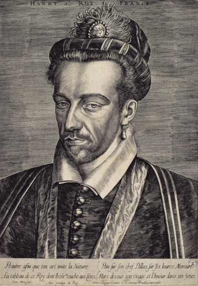 Henryk III Walezjusz (1551-89) autorstwa Johan Wierix