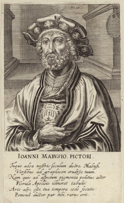 Portret Jana Mabuse autorstwa Johan Wierix