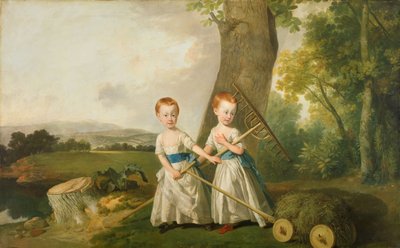 Portret dzieci tępych, 1766-80. autorstwa Johan Zoffany