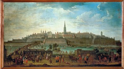 Wiedeń widziany z Bramy Rotenturm ... (olej na płótnie) autorstwa Johann Adam Delsenbach