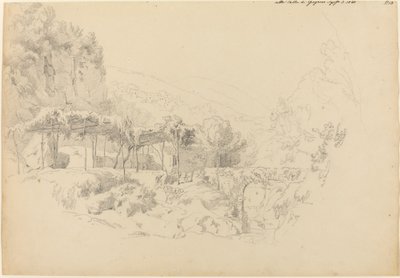 Zacieniona altana w dolinie Gragnano autorstwa Johann Adam Klein