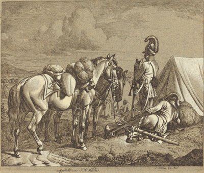 Austriackie Dragoni autorstwa Johann Adam Klein