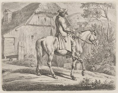 Dealer bydła na koniu autorstwa Johann Adam Klein