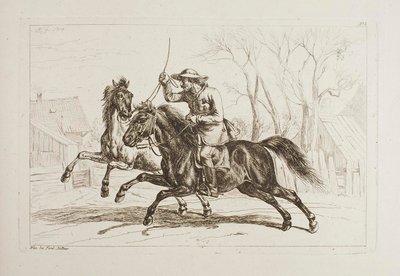 Węgier na koniu autorstwa Johann Adam Klein