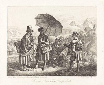 Malarze w swoich podróżach autorstwa Johann Adam Klein