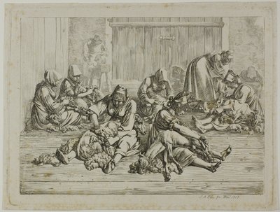 Strzyżenie owiec autorstwa Johann Adam Klein