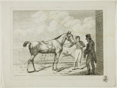 Szkoła jeździecka i konie autorstwa Johann Adolph Darnstedt