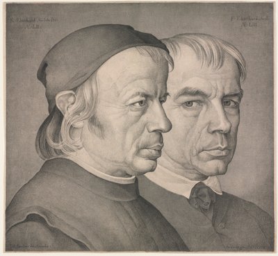 Bracia Eberhard, 1822. autorstwa Johann Anton Ramboux