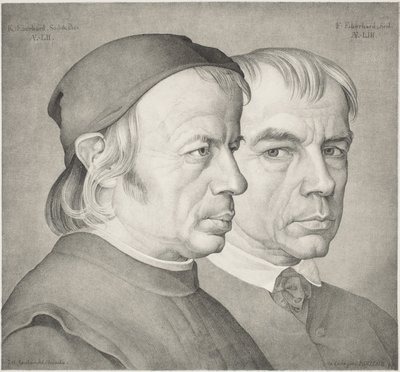 Bracia Konrad i Franz Eberhard autorstwa Johann Anton Ramboux