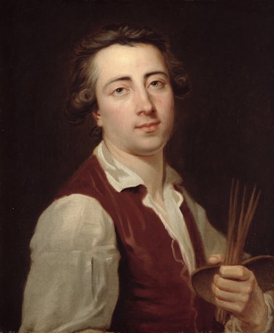 Autoportret, ok. 1775-80 autorstwa Johann August Nahl the Younger